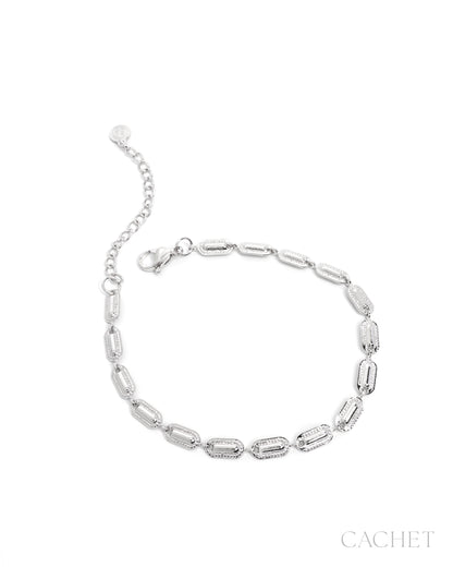 CACHET - "Sora" - Rhodium Plated Bracelet