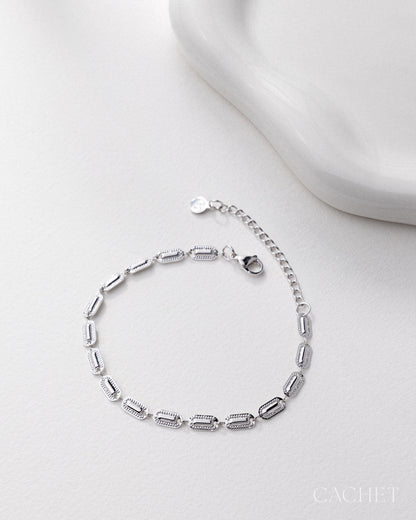 CACHET - "Sora" - Rhodium Plated Bracelet