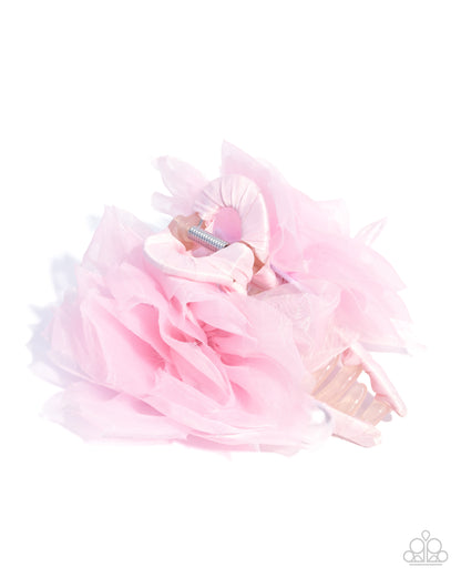Adorable Applique - Pink Hair Clip - Paparazzi Accessories