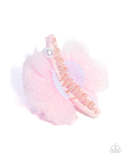 Adorable Applique - Pink Hair Clip - Paparazzi Accessories