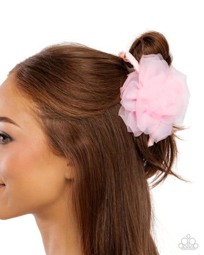 Adorable Applique - Pink Hair Clip - Paparazzi Accessories