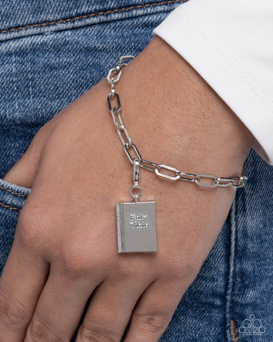 Biblical Times - Silver - Rhodium Charm - Paparazzi Accessories