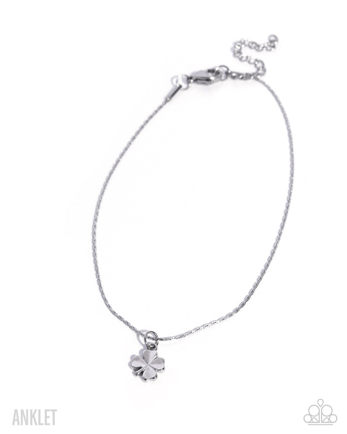 Simple Sunset - Silver - Stainless Steel Butterfly Anklet  - Paparazzi Accessories