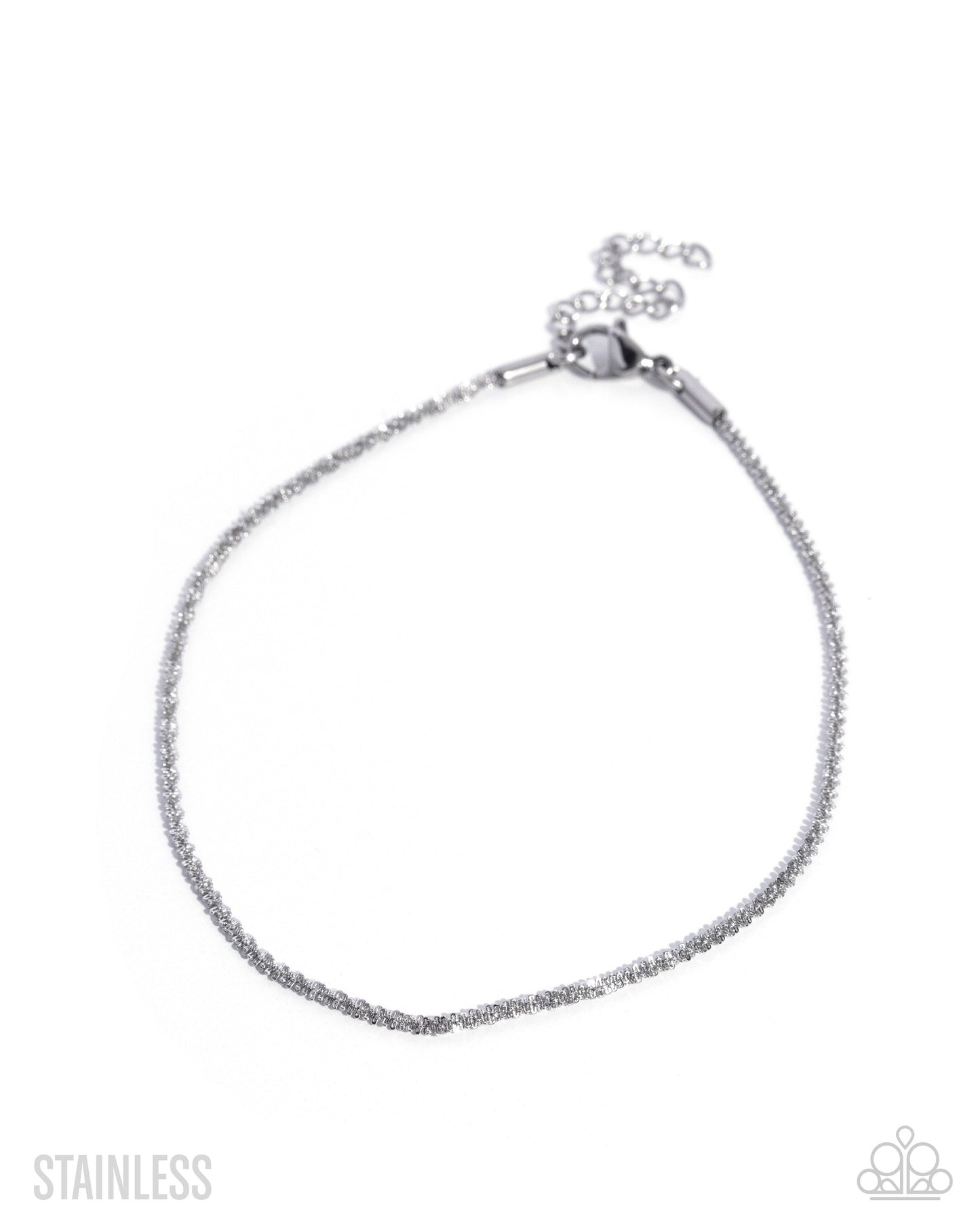Sensational Strength - Silver, Stainless Steel Anklet - Paparazzi Accessories
