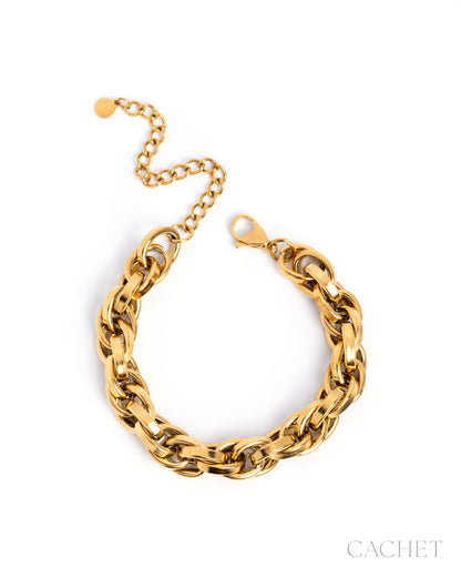 CACHET - "Attaché" - 18K Gold Plated Bracelet