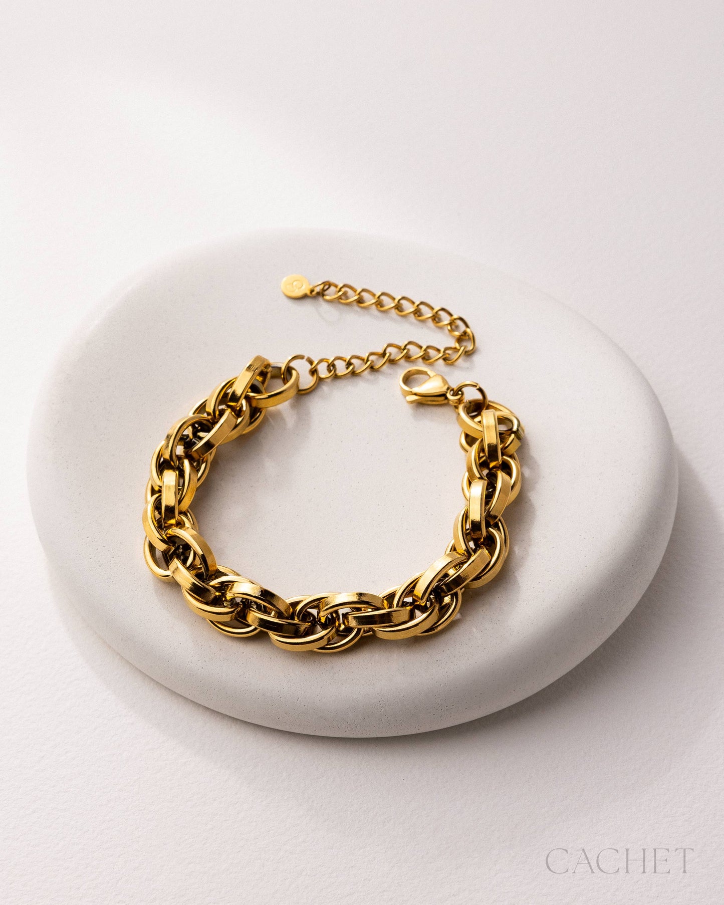 CACHET - "Attaché" - 18K Gold Plated Bracelet