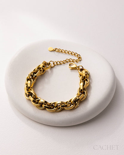 CACHET - "Attaché" - 18K Gold Plated Bracelet