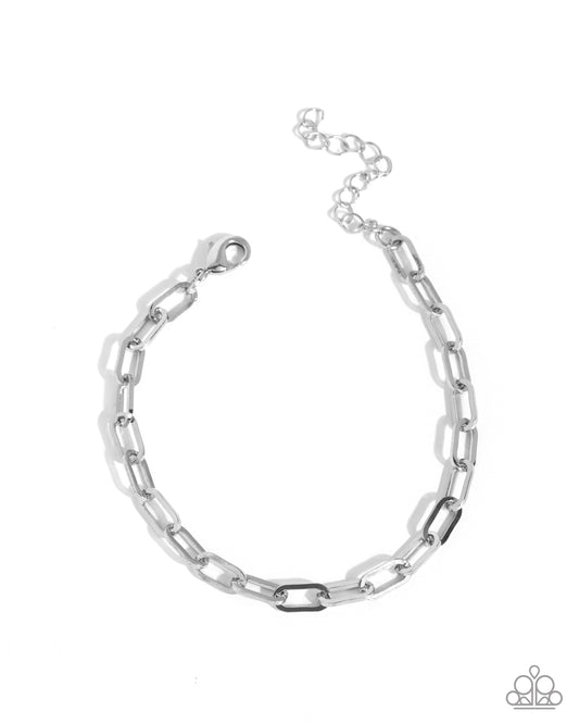 Charmed To Meet You - Silver - Rhodium Bracelet - Paarazzi Accessories