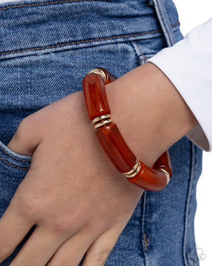 Photo Ready - Orange Bracelet - Paparazzi Accessories