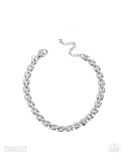Lethal Links - Silver - Stainless Steel Urban Clasp Bracelet