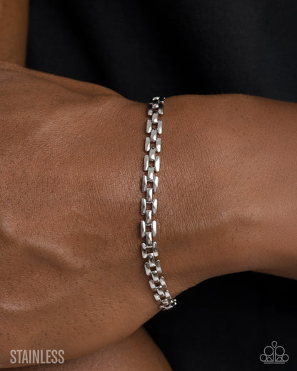 Lethal Links - Silver - Stainless Steel Urban Clasp Bracelet
