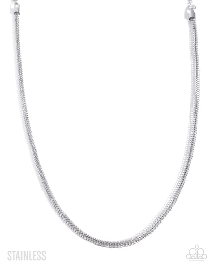 Elemental Effect - Silver - Stainless Steel Necklace - Paparazzi Accessories