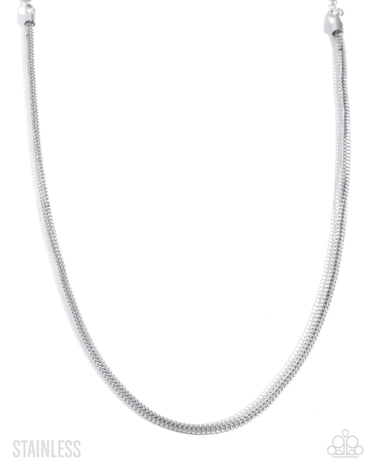 Elemental Effect - Silver - Stainless Steel Necklace - Paparazzi Accessories