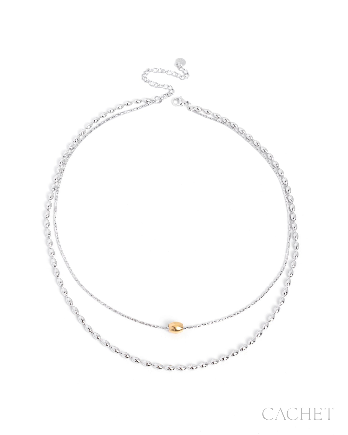 CAHCET - "Mirel" - 18K Gold/Rhodium Plated Necklace