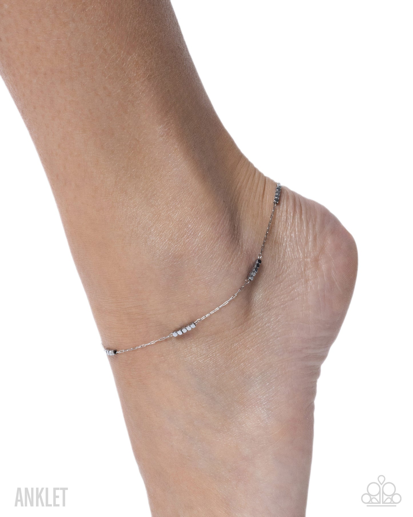 Tiered Tribute - Silver Stainless Steel Anklet - Paparazzi Accessories