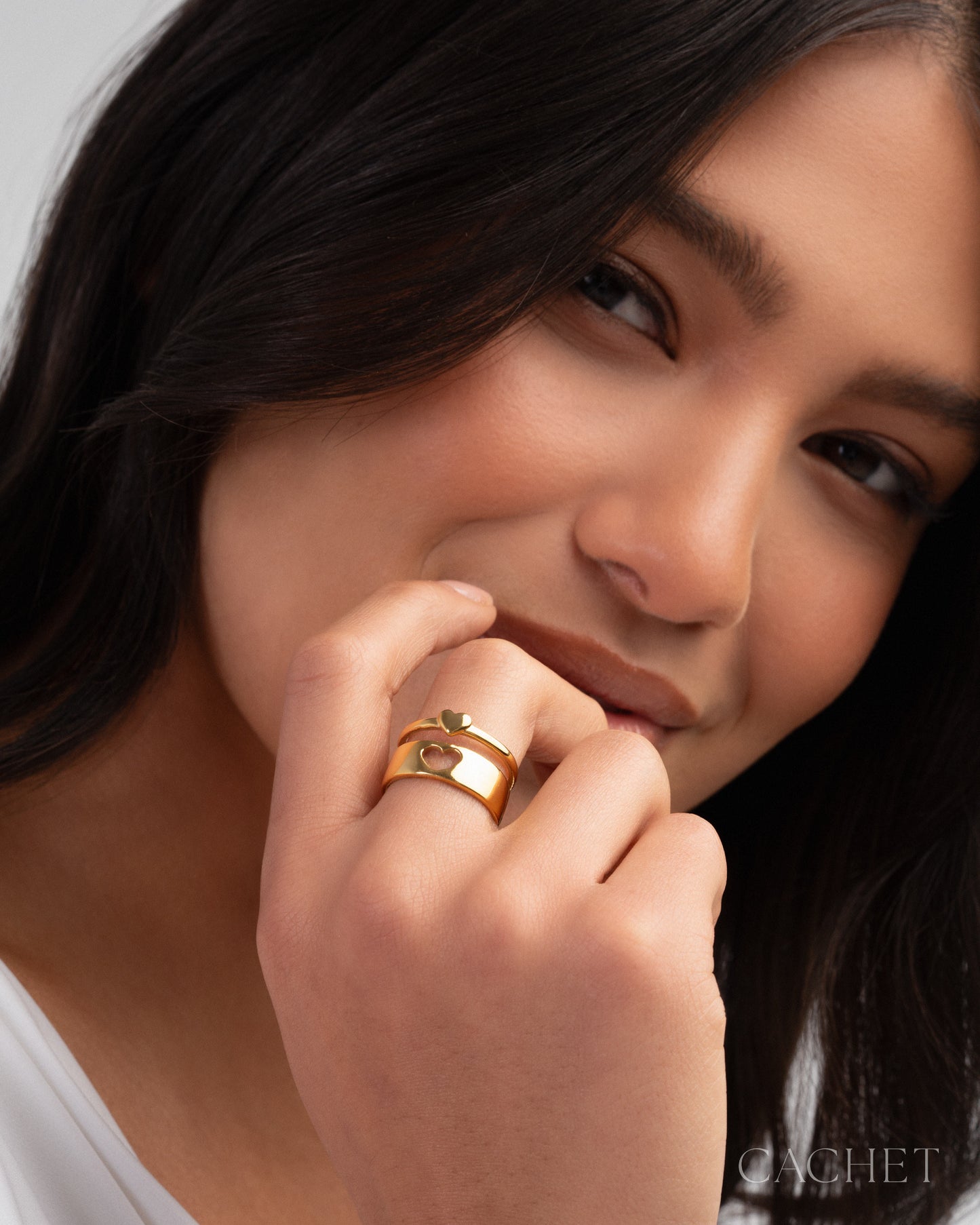 CACHET - "Ame Soeur" - 18K Gold Plated Ring