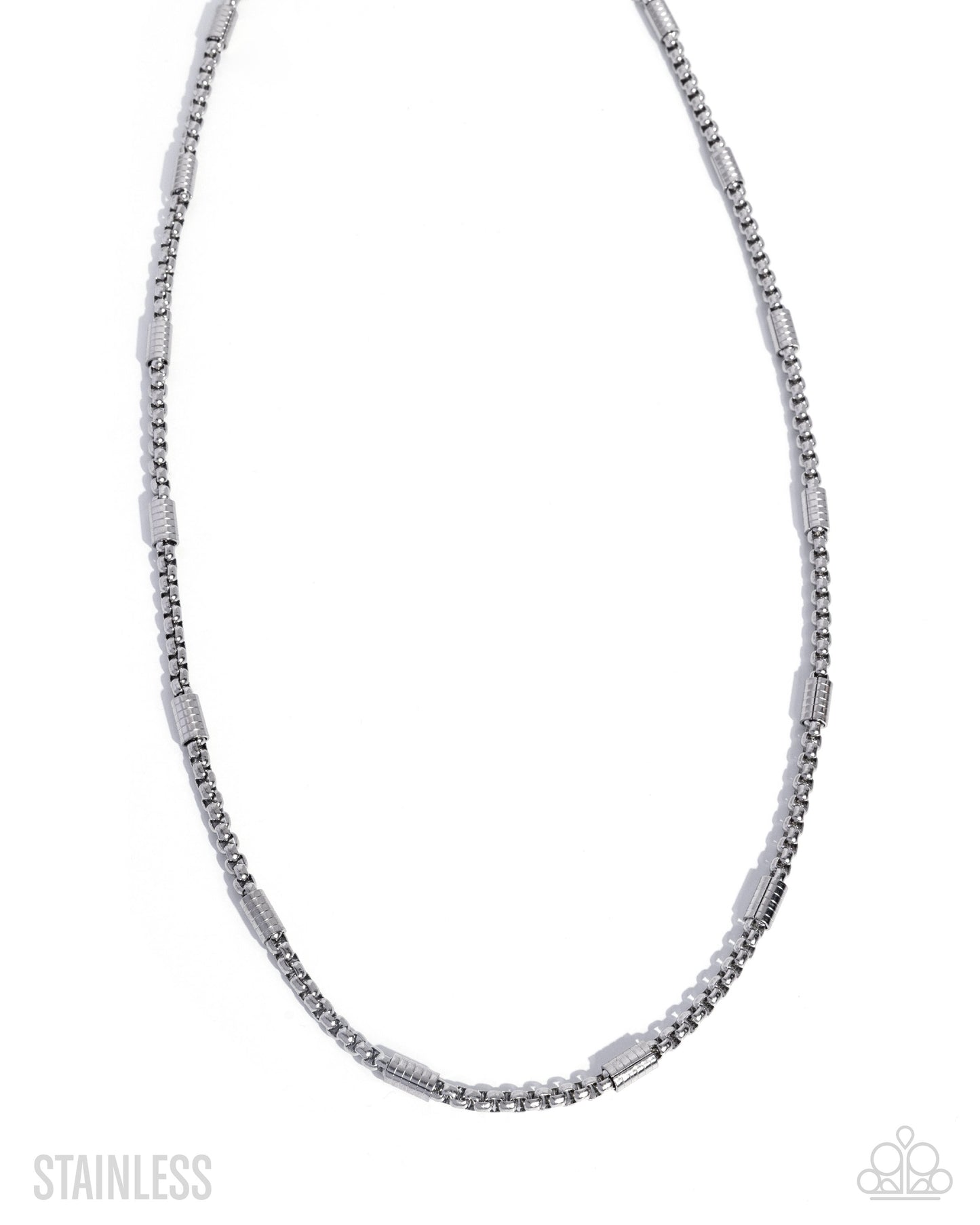 Barricade Bravado - Silver Stainless Steel Urban Complete Look - Paparazzi Accessories