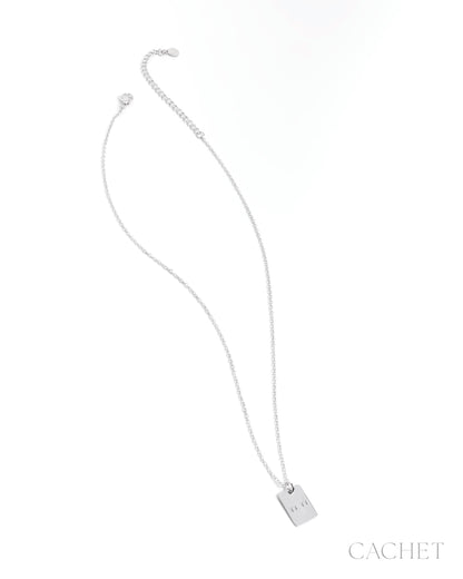 Intemporelle - Rhodium Cachet "11:11" Pendant Necklace - Paparazzi Accessories
