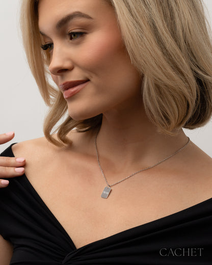 Intemporelle - Rhodium Cachet "11:11" Pendant Necklace - Paparazzi Accessories