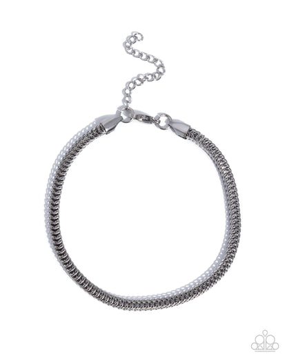 Refreshing Debut - Silver Stainless Steel Bracelet - Paparazzi Accessories