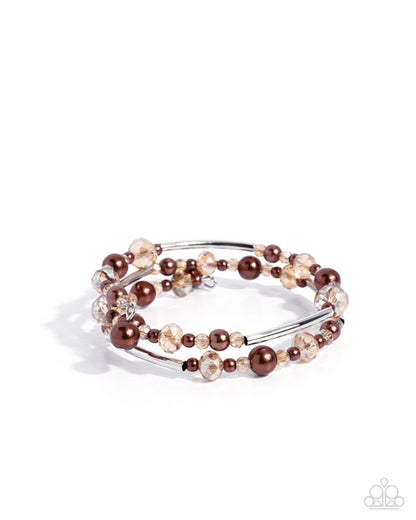 Corporate Collection - Brown - Coil Bracelet - Paparazzi Accessories
