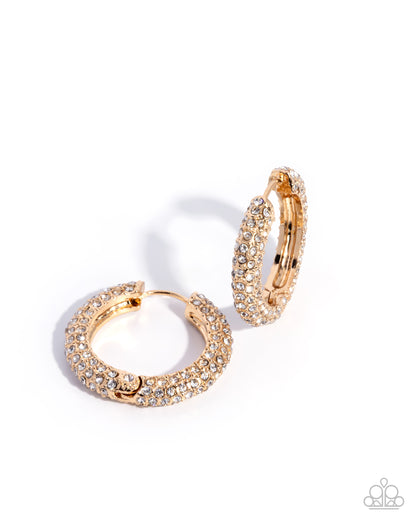 Commanding Chic - Gold - Hinge Hoops