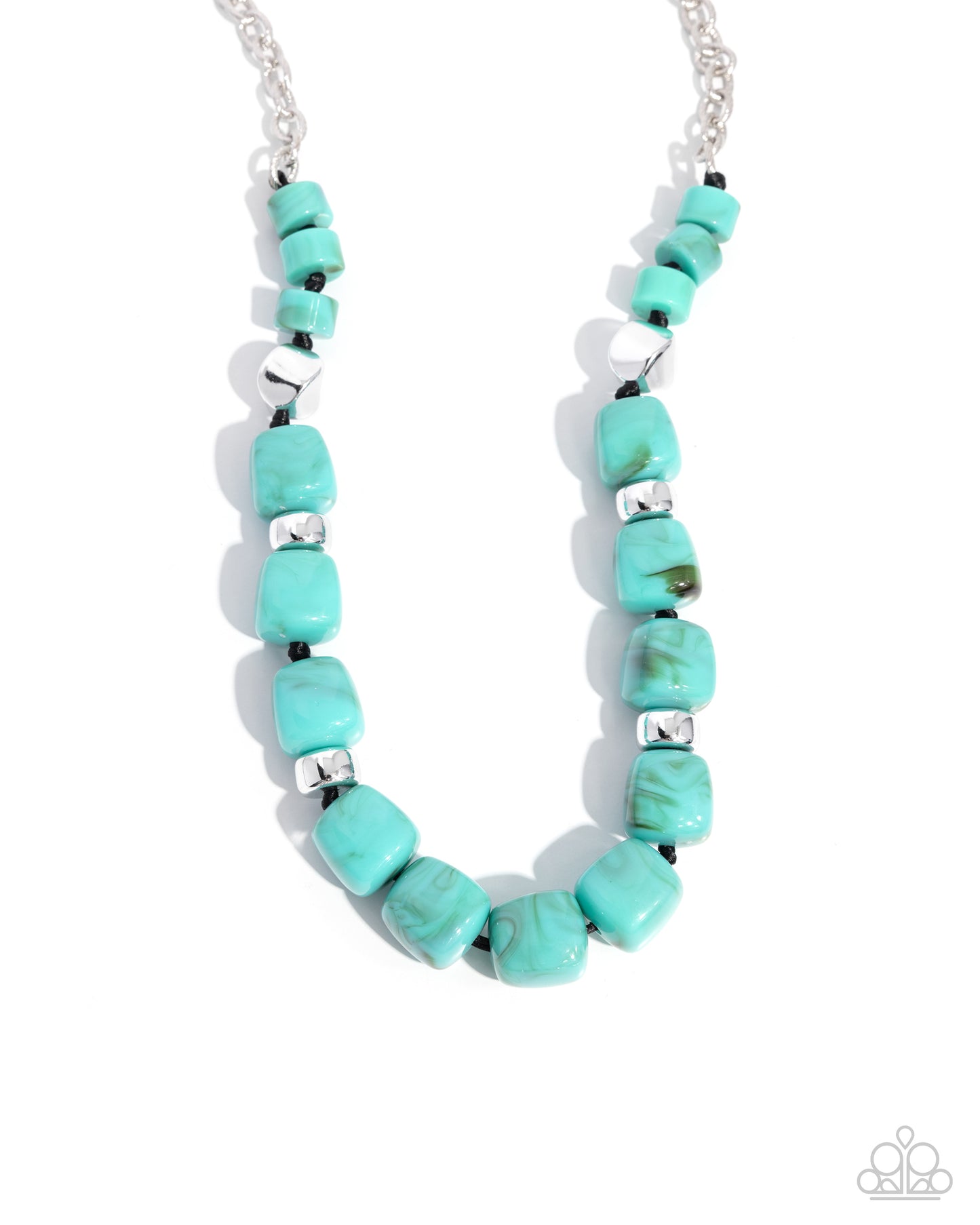 Dramatic Dare - Blue Turquoise Necklace - Paparazzi Accessories