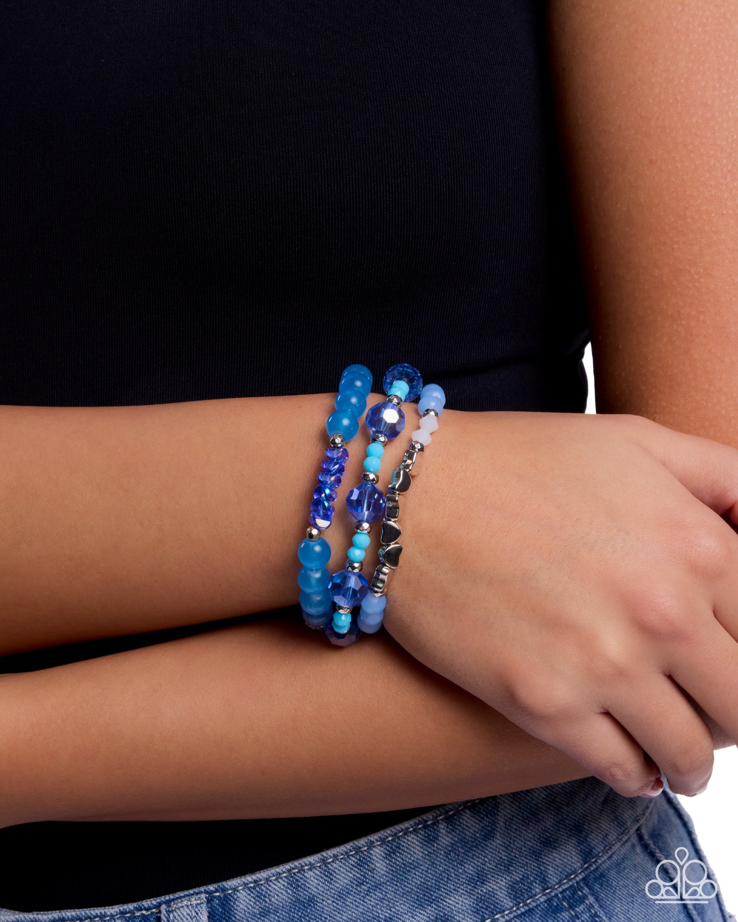 Fun-Loving Fairytale - Blue Beaded Bracelet Stack - Paparazzi Accessories