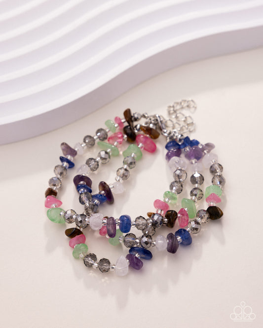 Stony Submission - Multi Stone Bracelet - Paparazzi Accessories