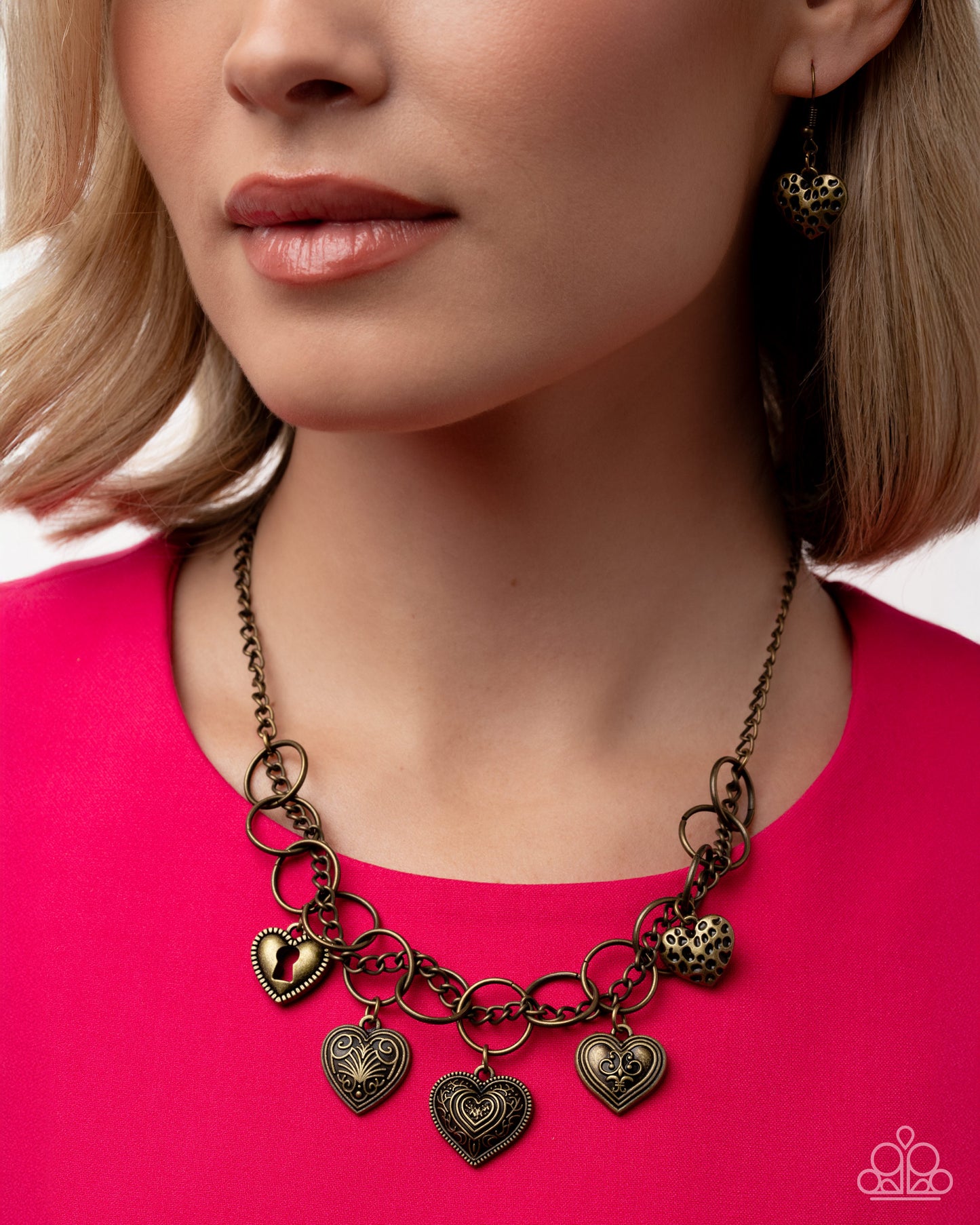 Blinding Botanicals - Complete Look, Brass Necklace and Bracelet - Paparazzi Accessories