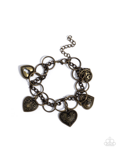 Blinding Botanicals - Complete Look, Brass Necklace and Bracelet - Paparazzi Accessories