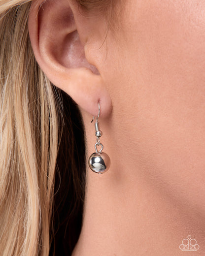 Genuine Grace - Silver Hear Lock Necklace - Paparazzi Accessories