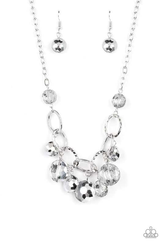 Rhinestone River - Silver Necklace - Paparazzi Accessories