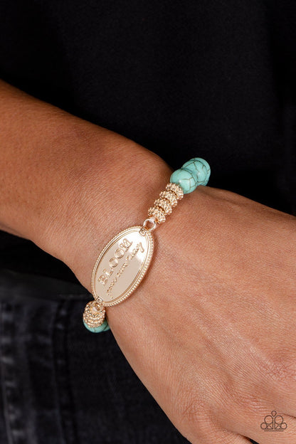 Bedouin Bloom - Gold Bracelet - Paparazzi Accessories