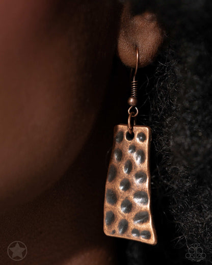 A Fan of the Tribe - Mixed Metal "Blockbuster" Necklace - Paparazzi Accessories