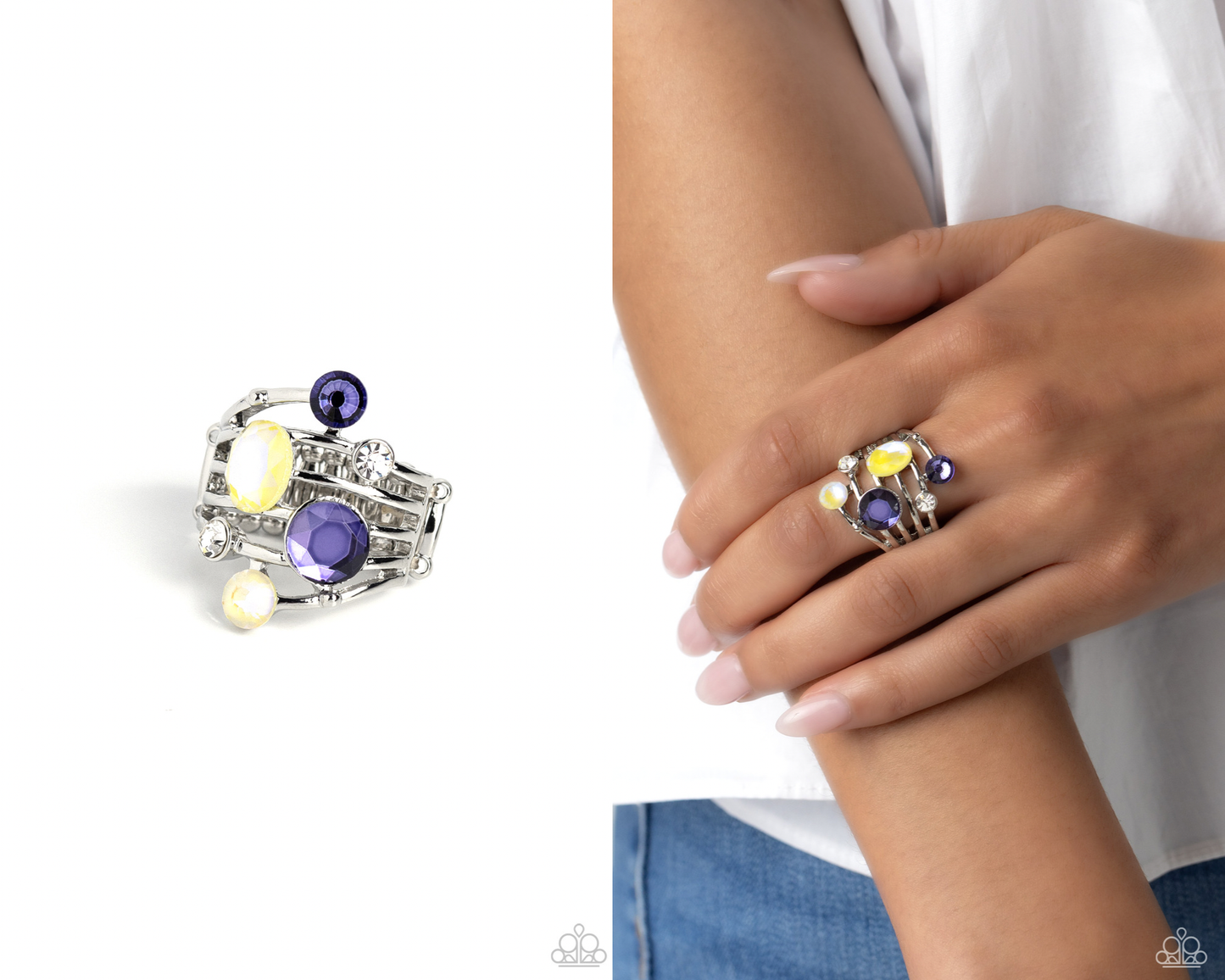 Timeless Trickle - Purple Ring - Paparazzi Accessories