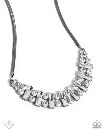Adorably Assertive - Black Necklace - Magnificent Musings April 2025 - Paparazzi Accessories