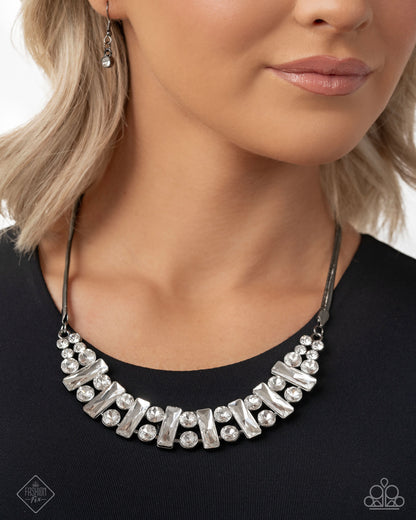 Adorably Assertive - Black Necklace - Magnificent Musings April 2025 - Paparazzi Accessories