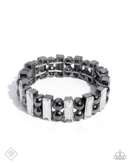 Assertive Admiration - Black Bracelet - Magnificent Musings April 2025 - Paparazzi Accessories