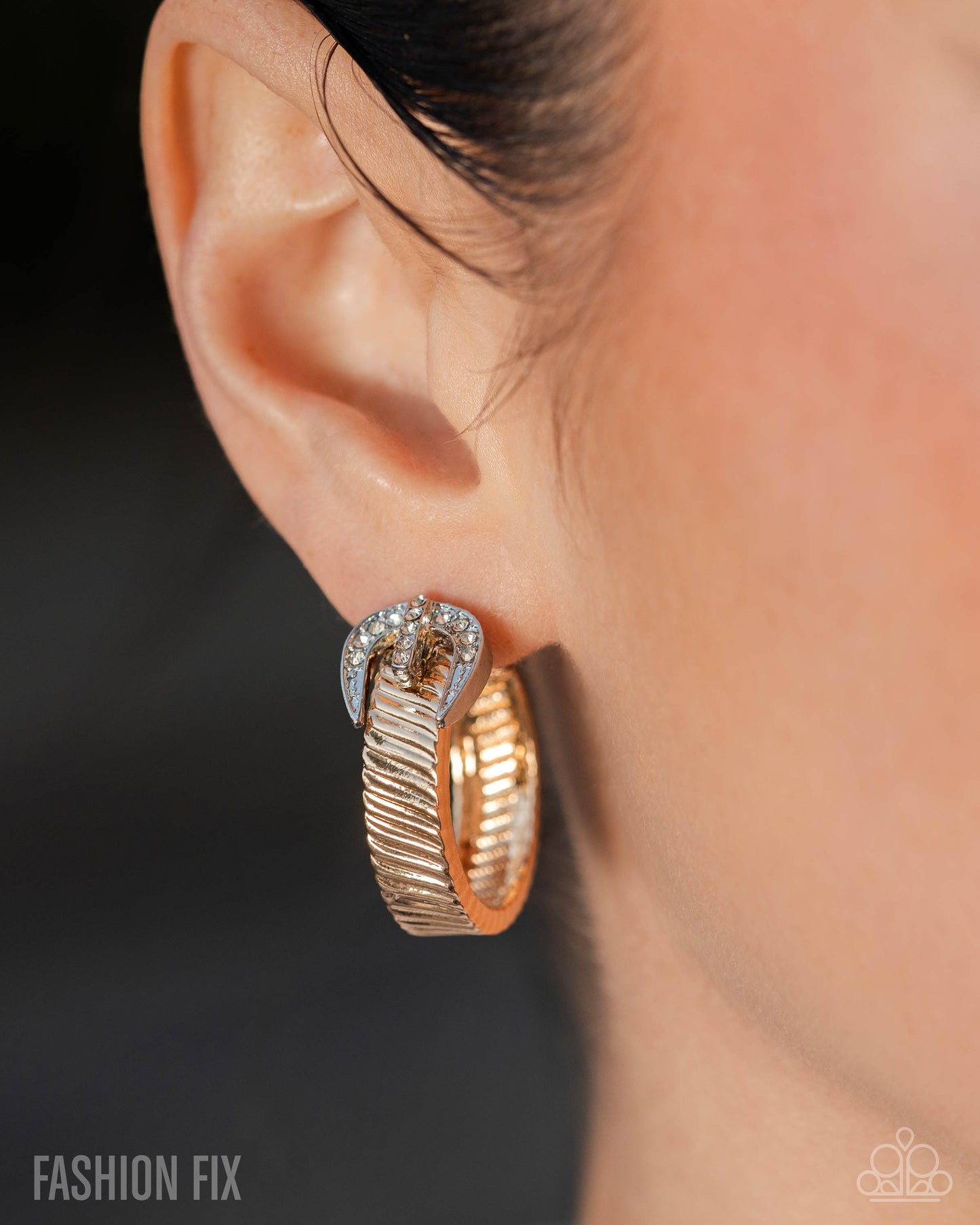 Assured Accent - Gold Hoop Earrings - Magnificent Musings June 2025 - Paparazzi Accessories