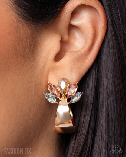 Bequeathed Brilliance - Multi Hoop Earrings - Fiercely 5th Avenue June 2025 - Paparazzi Accessories