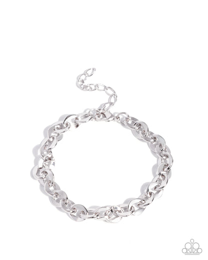 Chain Bracelet (for Charms) - Rhodium Plated - Paparazzi Accessories