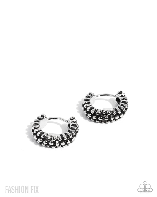 Classic Character - Silver Hinge Hoop Earrings - Glimpses of Malibu August 2025 - Paparazzi Accessories