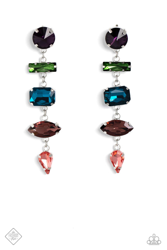 Connected Confidence - Multi Earrings - Paparazzi Accessories