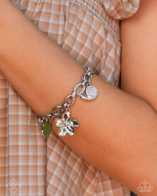 Cottagecore Cameo - Green - Charm Paparazzi Lobster Claw Bracelet - March 2025 Glimpses of Malibu