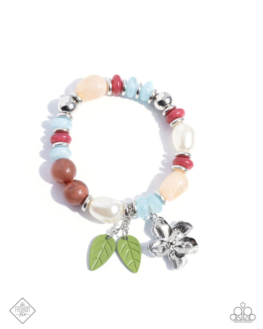 Cottagecore Chapter - Multi - Beaded Paparazzi Stretchy Bracelet - March 2025 Glimpses of Malibu