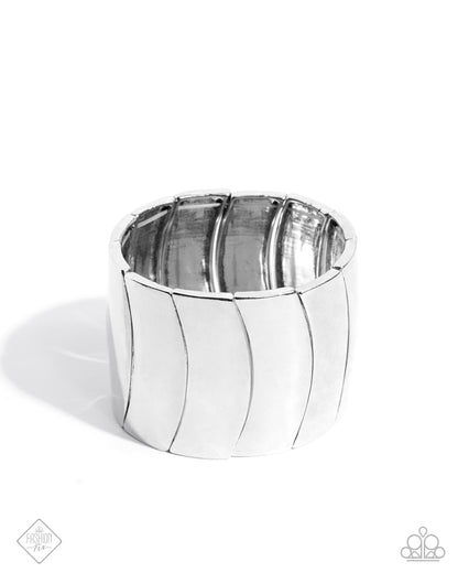 Crusading Celebrity - Silver Stretchy Bracelet - Sunset Sightings - February 2025