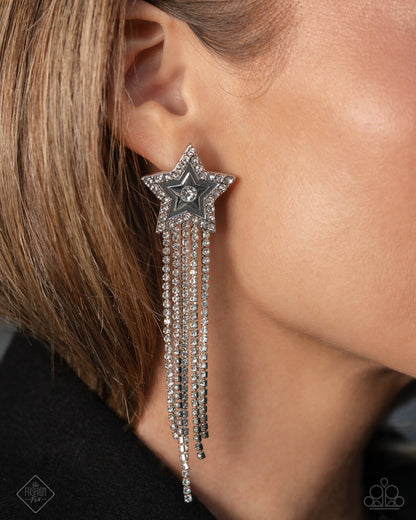 Currently Cosmic - White Earrings - Magnificent Musings - February 2025
