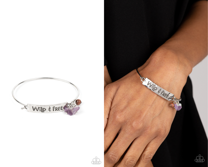 Fearless Fashionista - Purple toggle bracelet - Paparazzi Accessories