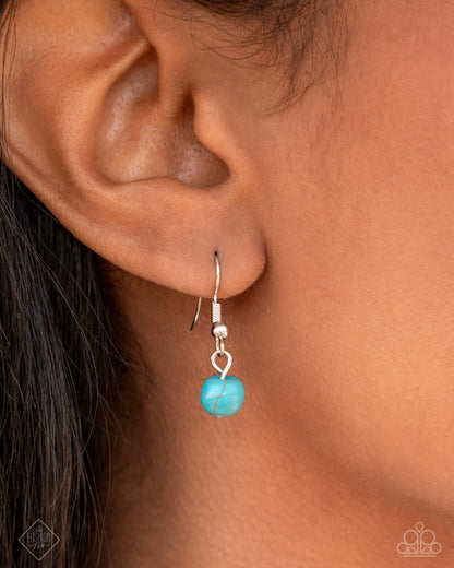 Earthy Exposé - Blue Necklace - Simply Santa Fe April 2025 - Paparazzi Accessories